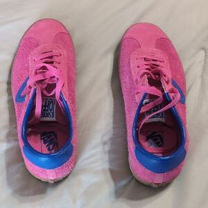 Vans Pink and Blue Sneakers with Sporty Design